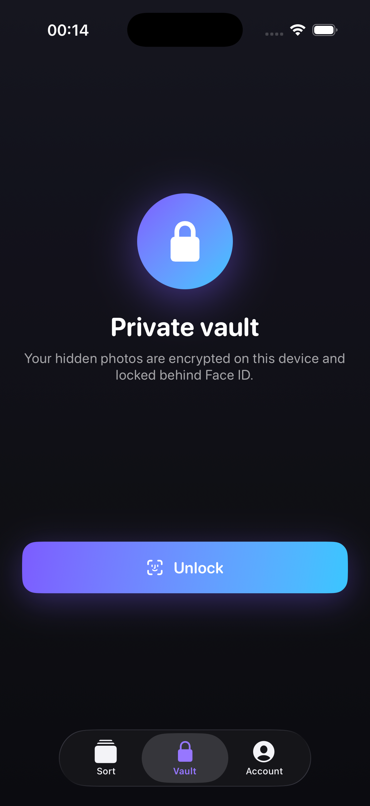 Sweep private vault